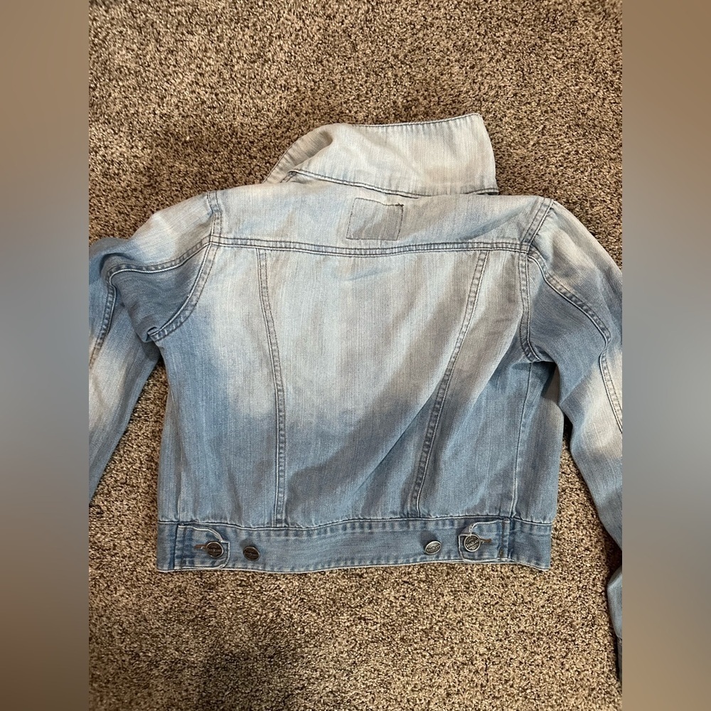 Girls Light Blue Denim Jacket - Picture 5 of 6
